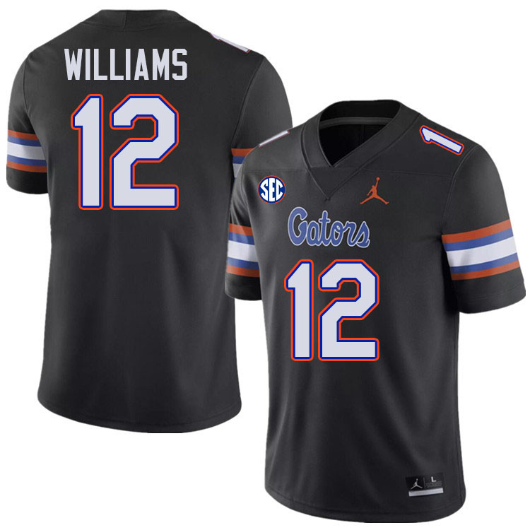 Florida Gators #12 Aaron Williams College Football Jerseys Stitched-Black